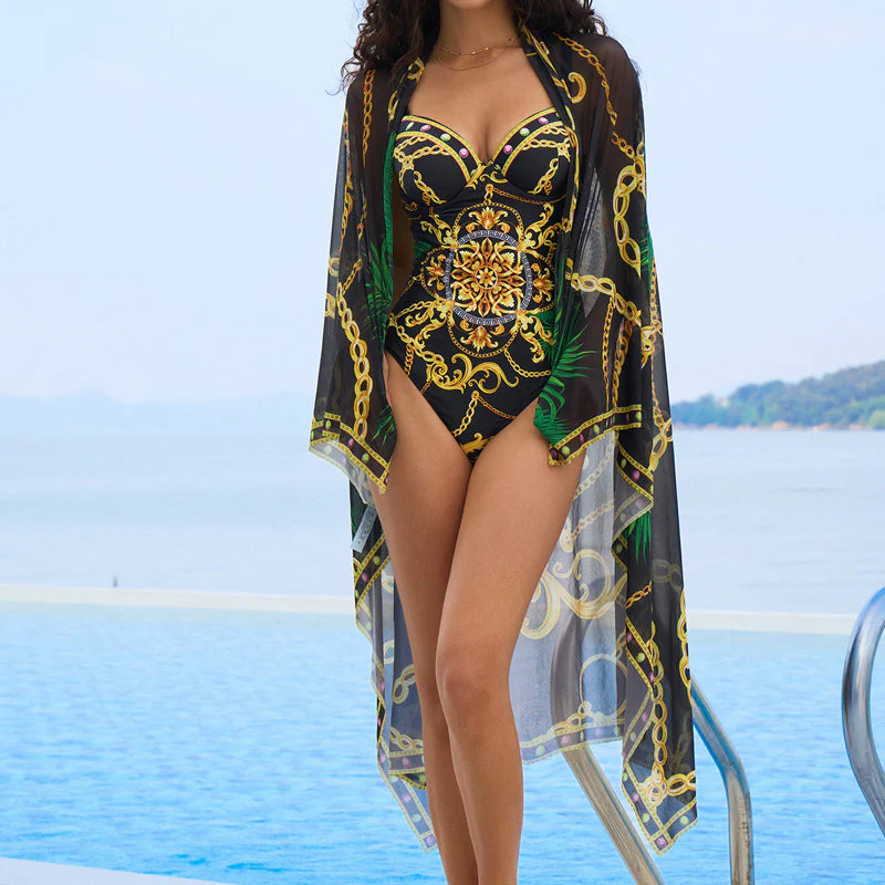 💃Women’s One-Piece Swimsuit & Cover-Up Set🔥 - Image 4