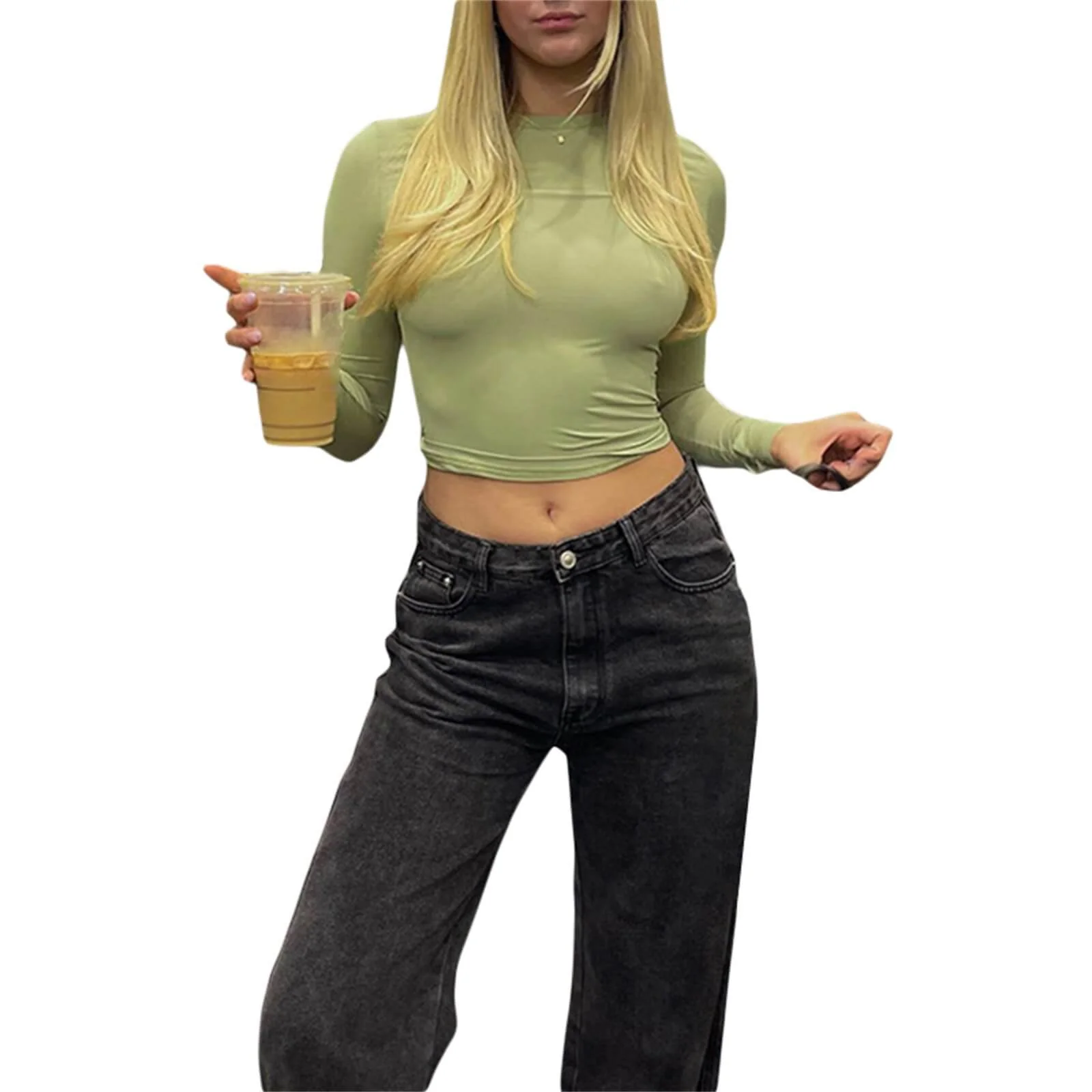 🔥Women’s Basic Slim Open Navel T-shirt🔥 - Image 2