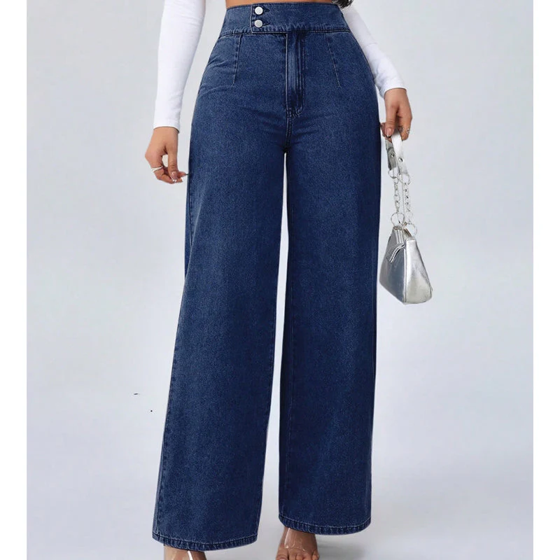 🌊40% off!👖50K+ SOLD⚡Women's High-Waist Wide-Leg Jeans - Image 2