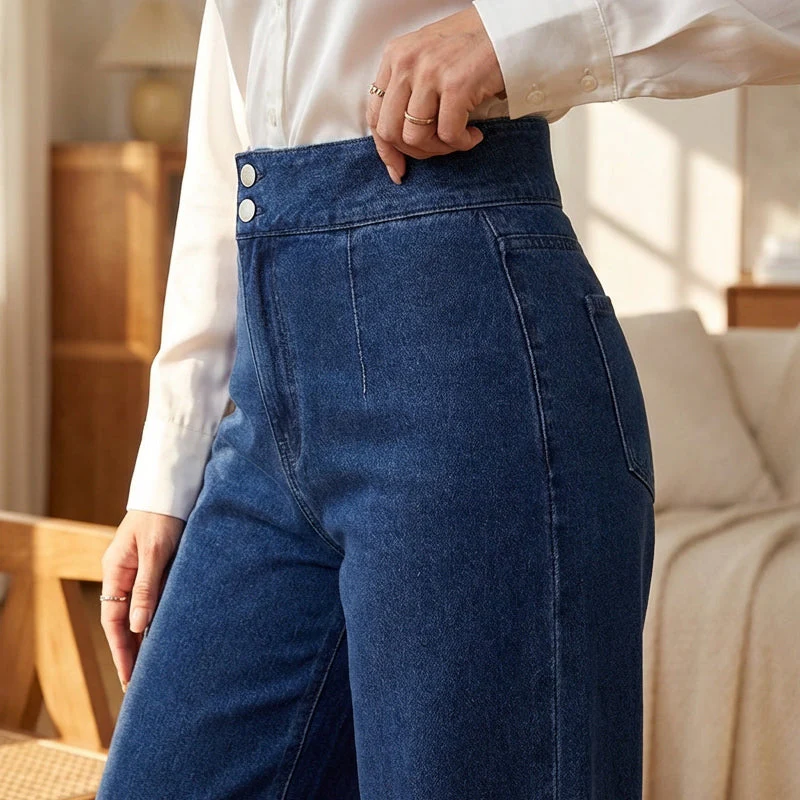 🌊40% off!👖50K+ SOLD⚡Women's High-Waist Wide-Leg Jeans - Image 8