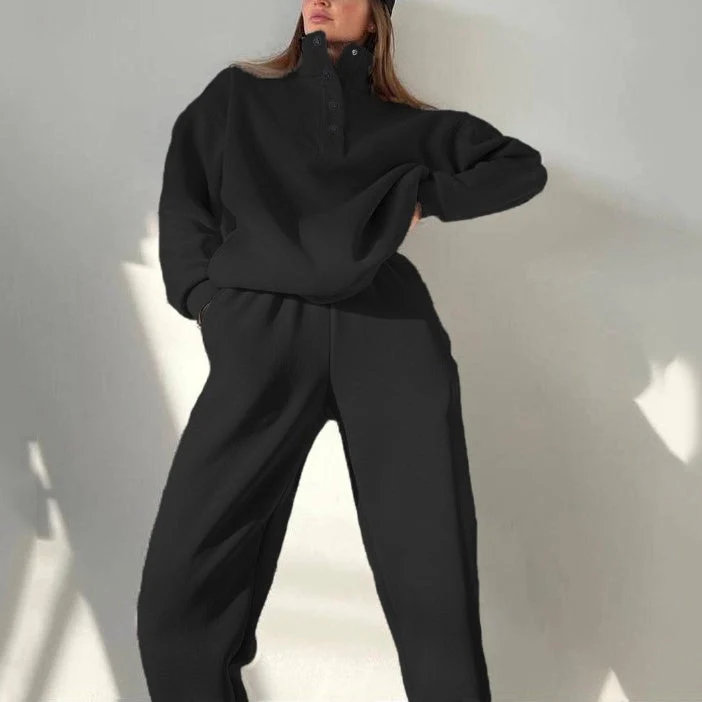 ❄️Winter-Specials❄️Women's Button Sweatshirt & Sweatpants (2-Piece Set) - Image 8
