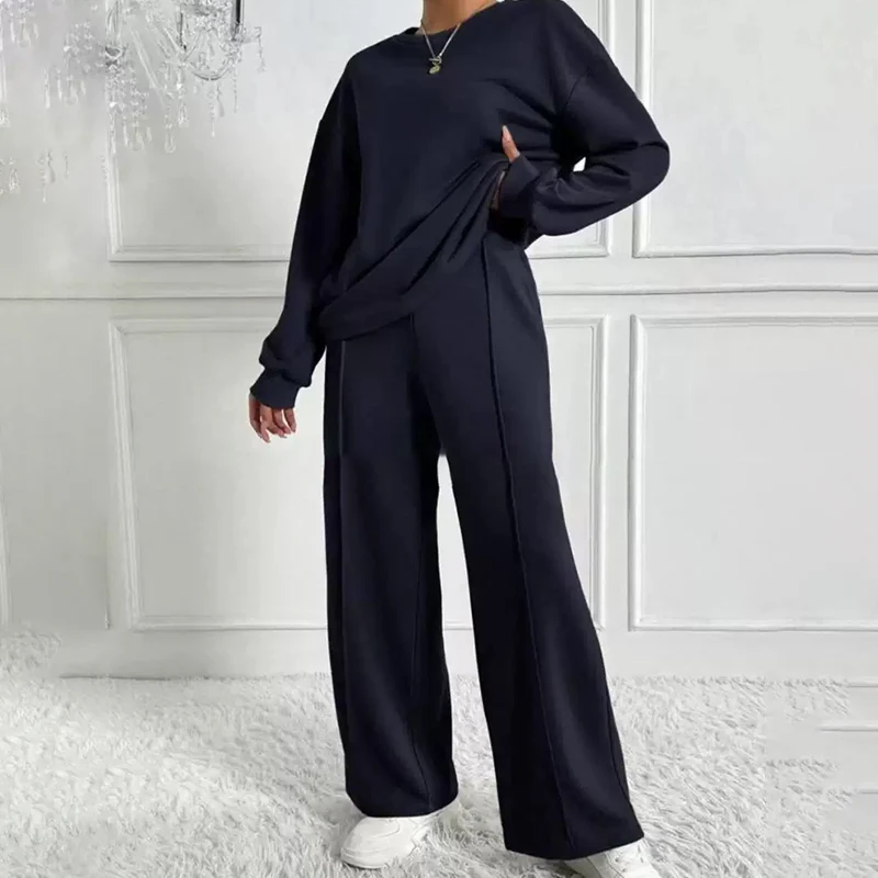 🏖️40% off!🌞Women's Cozy Long-Sleeve Top & Pants Set🆒 - Image 2