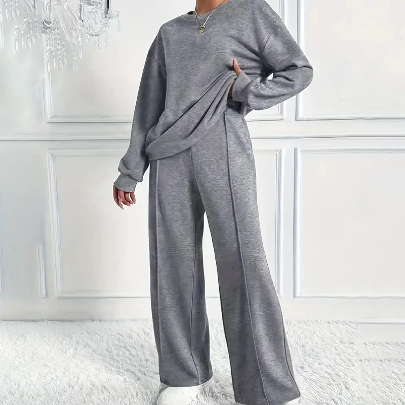 🏖️40% off!🌞Women's Cozy Long-Sleeve Top & Pants Set🆒 - Image 4