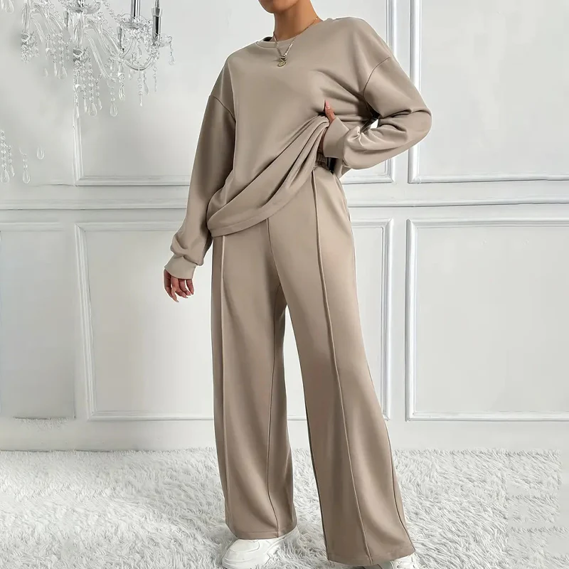 🏖️40% off!🌞Women's Cozy Long-Sleeve Top & Pants Set🆒 - Image 5