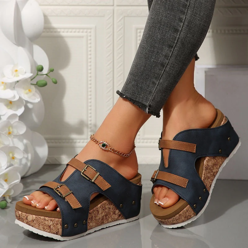 🔥Summer Promotion 50% OFF 🔥Women's Fashion Cutout Platform Wedge Sandals - Image 12