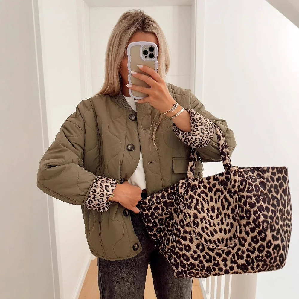 🔥Women's Fashion Warm Button Down Cropped Jacket - Image 2