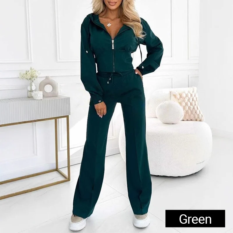 🎅Christmas Pre-sale🎁Women's Full Zip-Up Hoodie 2-Piece Tracksuit Set - Image 10