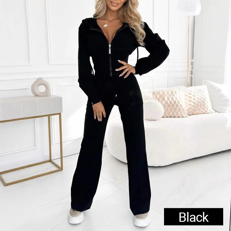 🎅Christmas Pre-sale🎁Women's Full Zip-Up Hoodie 2-Piece Tracksuit Set - Image 9