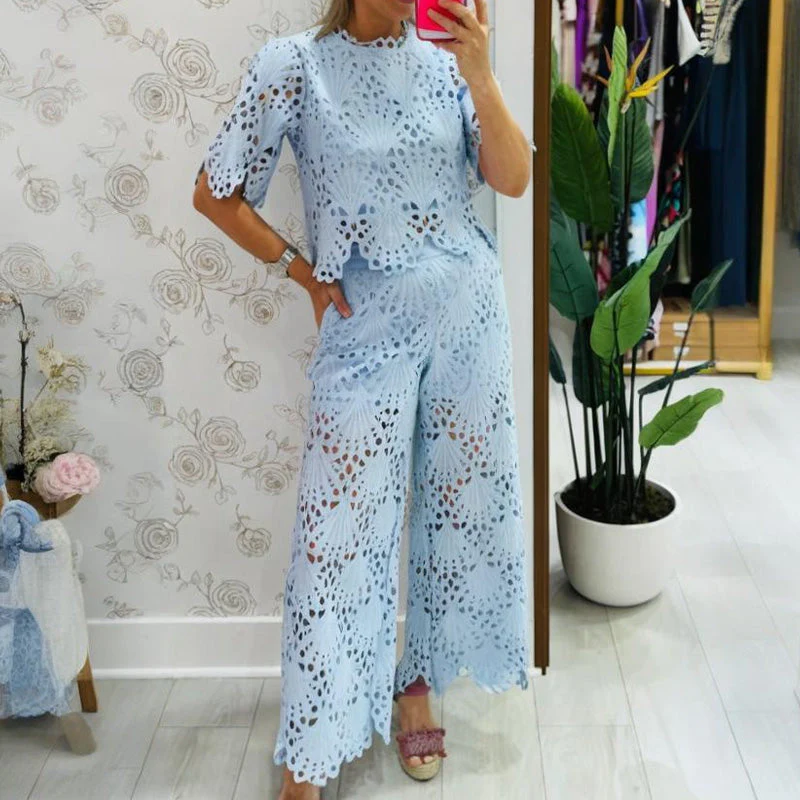 🌸 50% Discount 💖 Two-piece lace suits for women - Image 5