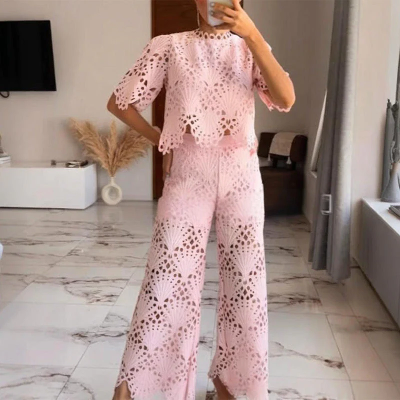 🌸 50% Discount 💖 Two-piece lace suits for women - Image 8
