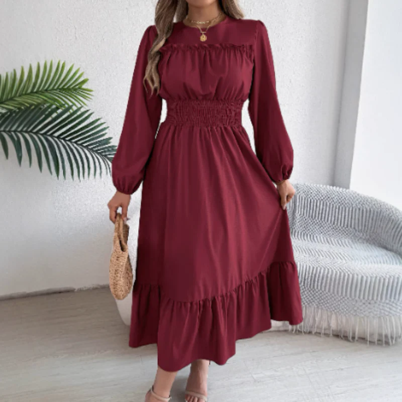👗New arrival 40% OFF!🥰Women's Long-Sleeve Smocked Ruffle Maxi Dress - Image 9