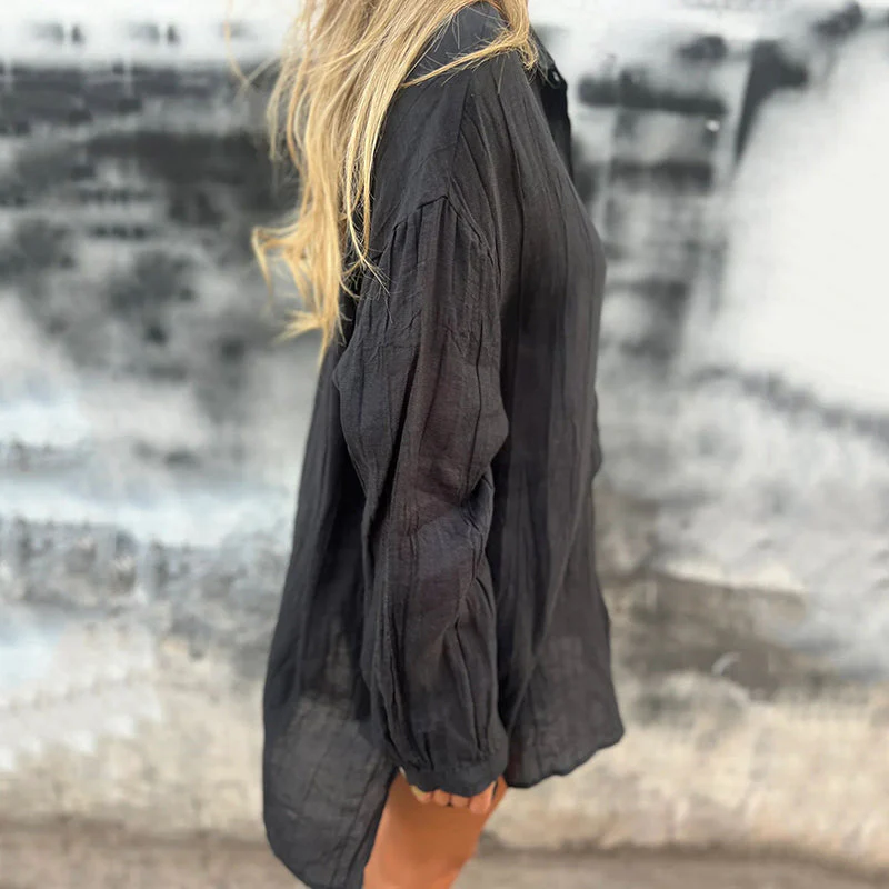 💖Limited Sale 50% OFF💖Women's Oversized Linen Button-Up Shirt - Image 6