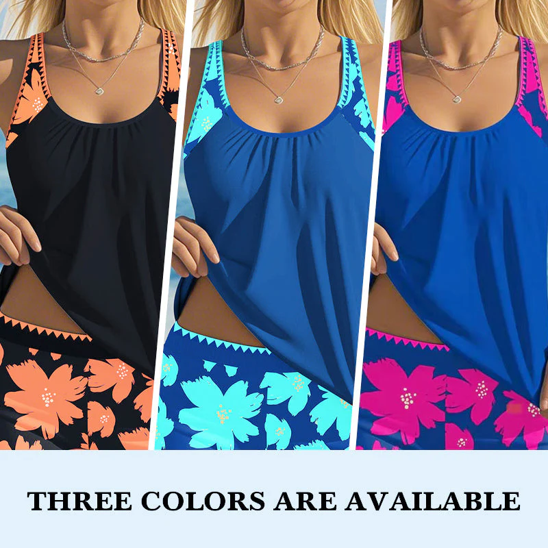 🏖️Summer Hot Sale 49% OFF🌼Women's Print Tankini & Shorts 2-Piece Swimwear Set - Image 6
