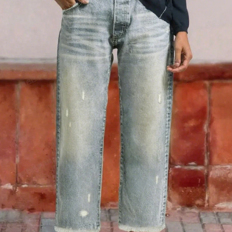 👖New arrival 40% OFF!🥰Women’s Retro Cropped Straight-Leg Jeans - Image 16