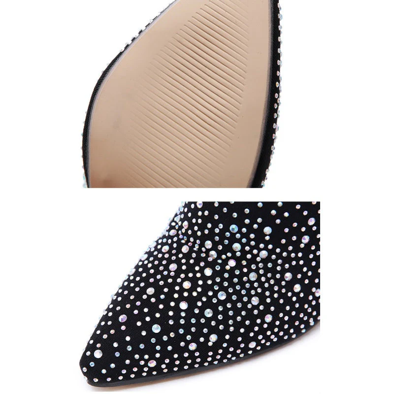 【💫2025 New products】💎✨Women’s Sparkly Faux Diamonds Over-the-Knee Boots - Image 5