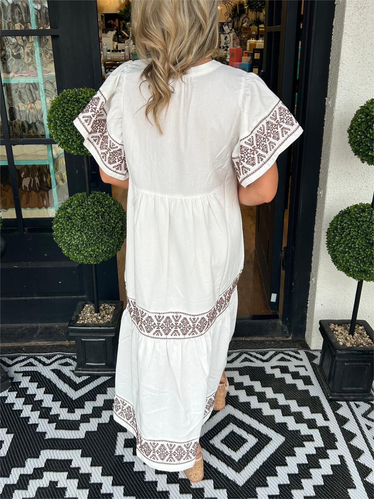 💝2024 Women's V-Neck Boho Maxi Dress💝 - Image 4