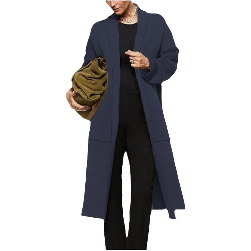 Women's Warm Cardigan with Large Pockets - Image 2