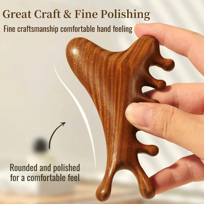 🥳New Year Specials🥳4-in-1 Wooden Scalp Massage Comb Gua Sha Tool - Image 6