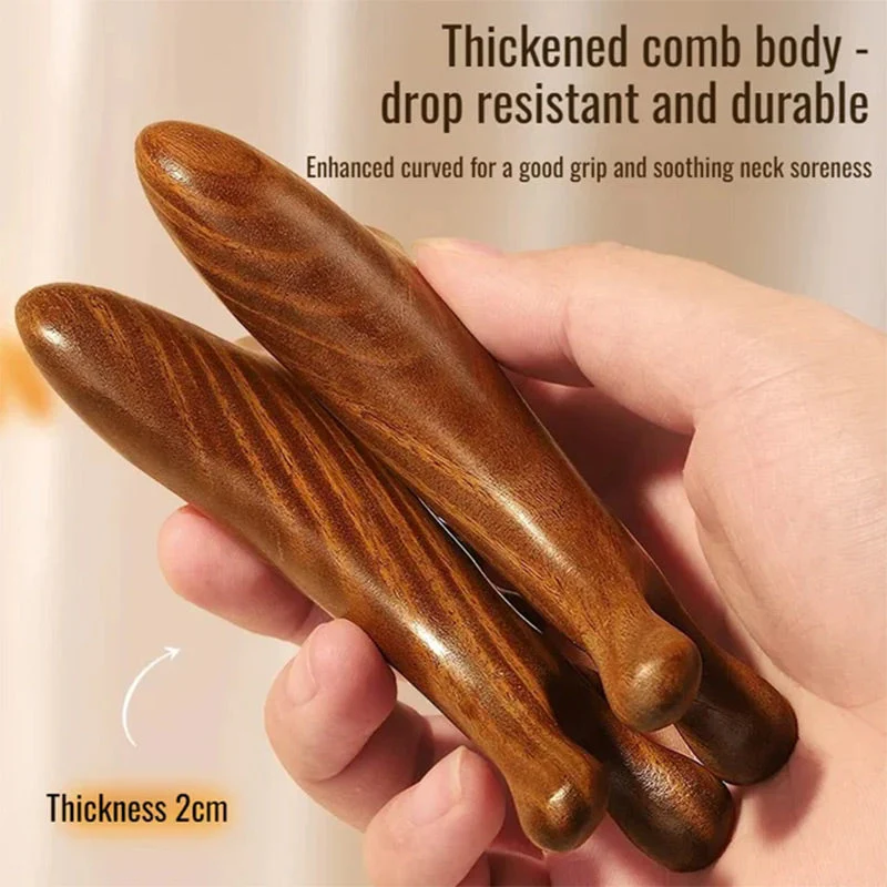 🥳New Year Specials🥳4-in-1 Wooden Scalp Massage Comb Gua Sha Tool - Image 7