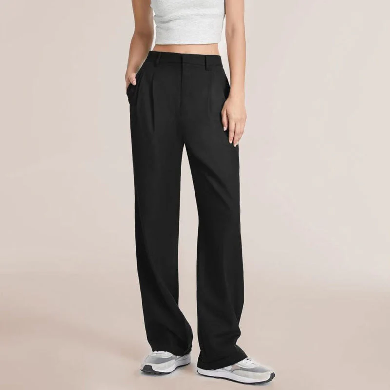 👖40% OFF🎐Women's Smart & Casual High Waisted Straight Leg Work Trousers - Image 10