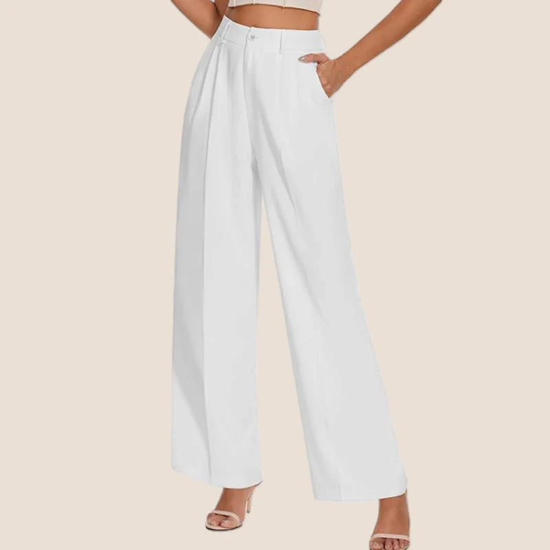 👖40% OFF🎐Women's Smart & Casual High Waisted Straight Leg Work Trousers - Image 6