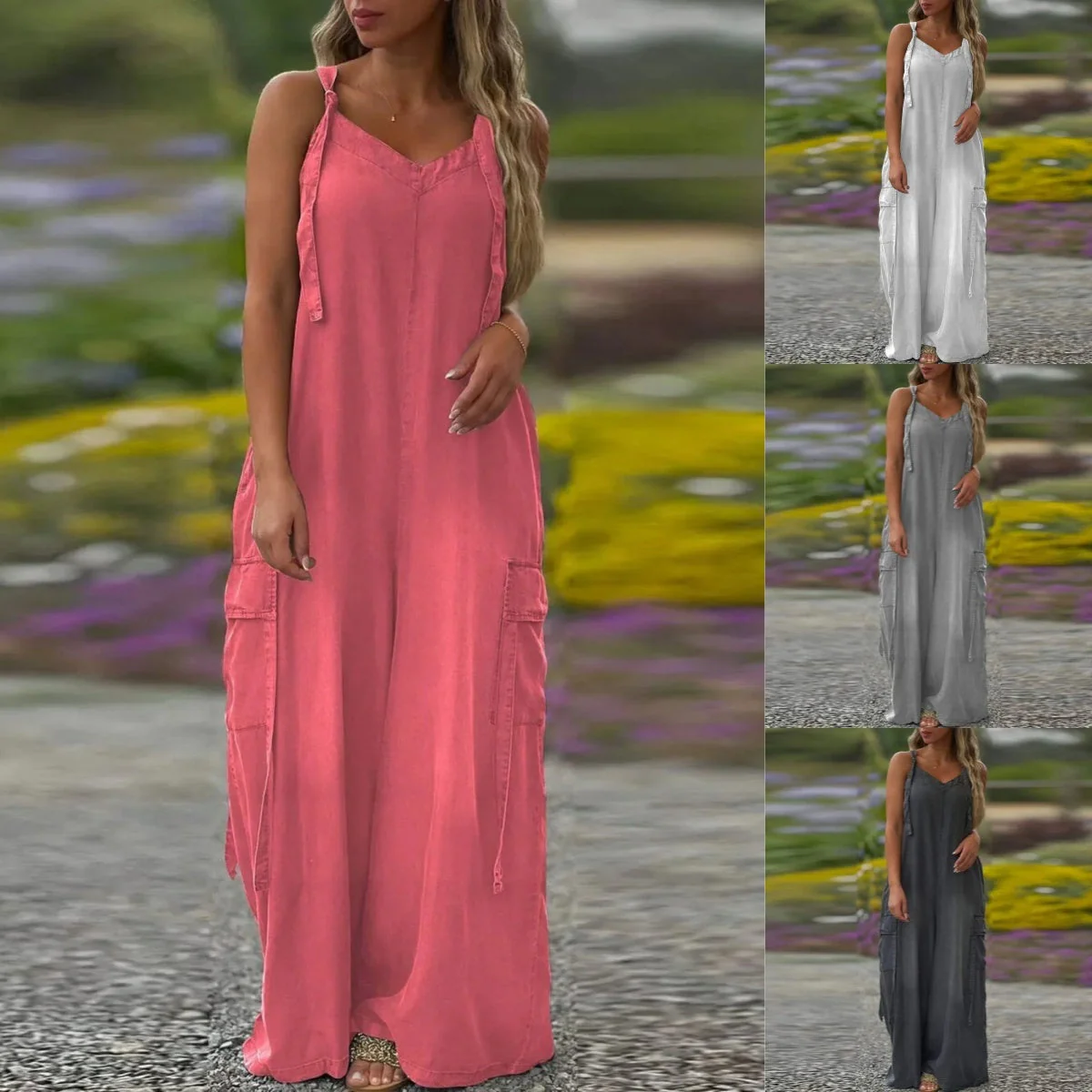 💕Limited Sale 50% OFF💕Women's Loose Wide-Leg Jumpsuit with Pockets - Image 2