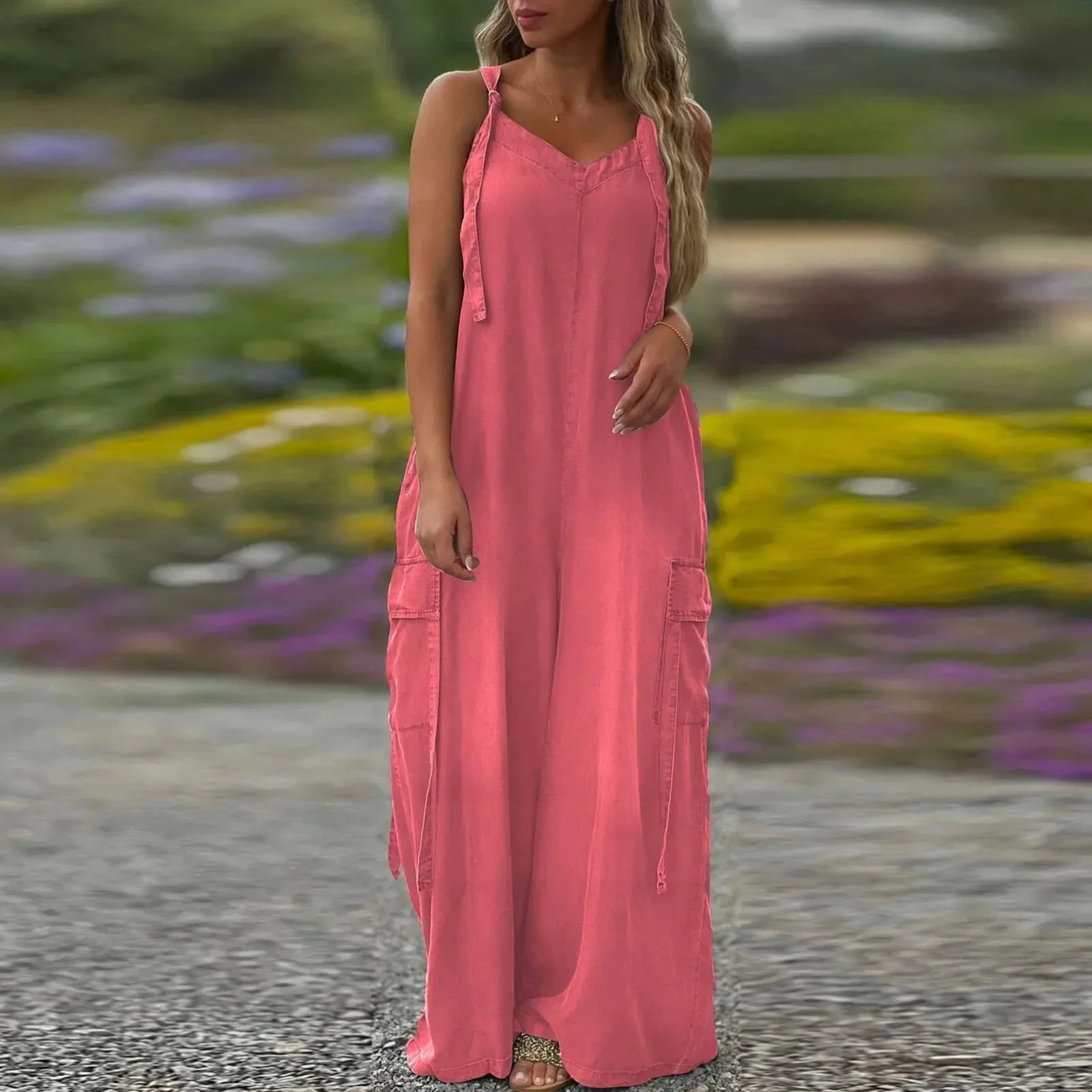 💕Limited Sale 50% OFF💕Women's Loose Wide-Leg Jumpsuit with Pockets - Image 6