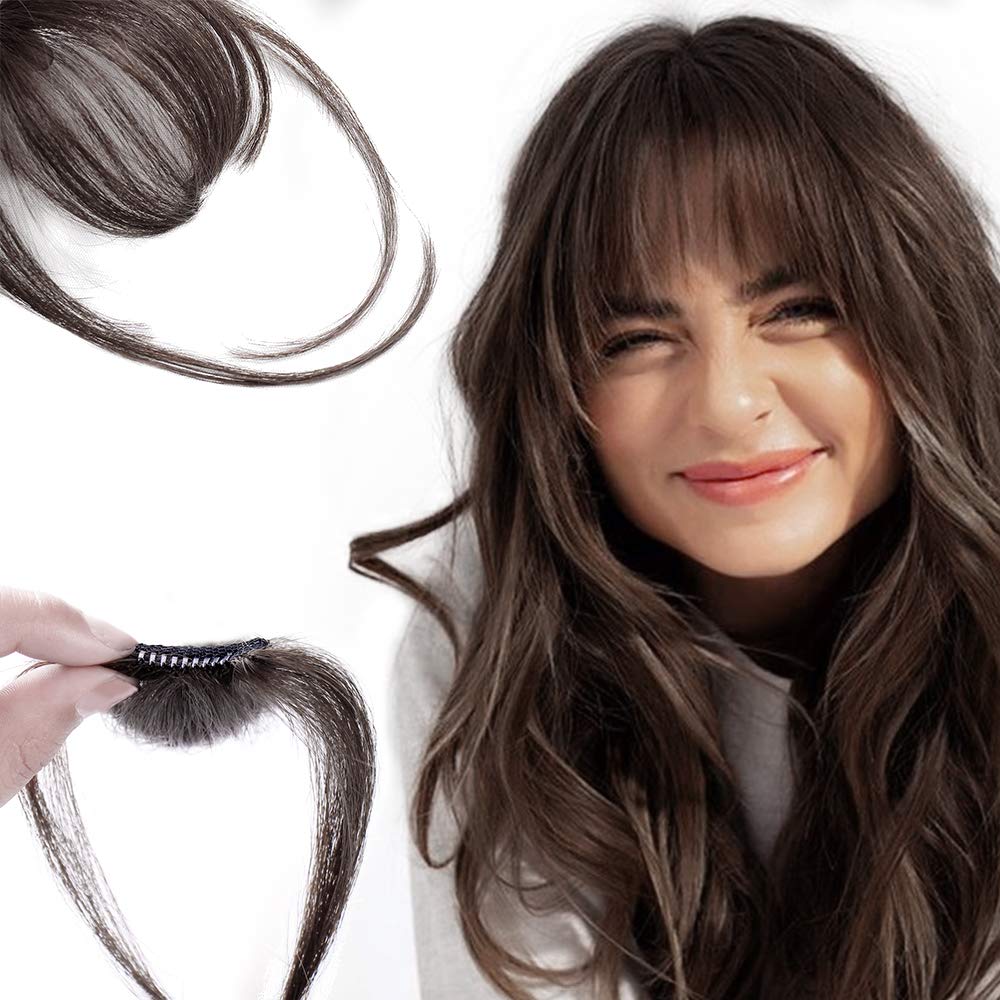 🎀Hot Sale 50% OFF🎀Clip In Bangs 100% Human Hair Extensions Air Bangs - Image 10