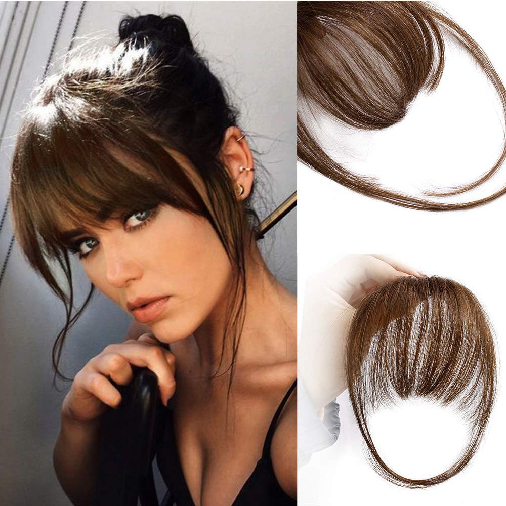 🎀Hot Sale 50% OFF🎀Clip In Bangs 100% Human Hair Extensions Air Bangs - Image 11