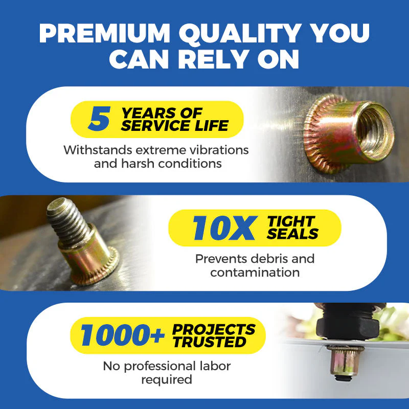 🔥Hot Promotion 56% Off💥Flat Head Threaded Insert Nut Rivet Nuts Set - Image 4