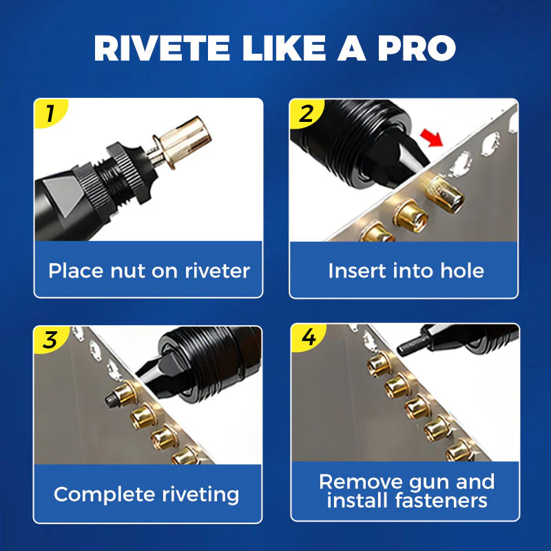 🔥Hot Promotion 56% Off💥Flat Head Threaded Insert Nut Rivet Nuts Set - Image 6