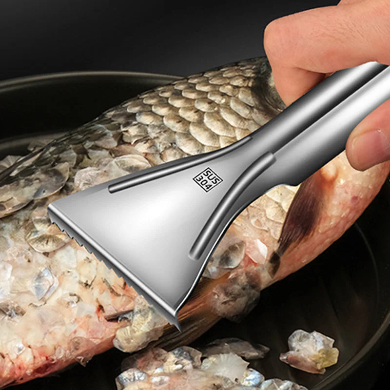 Sharp Stainless Steel Fish Scaler - Image 3