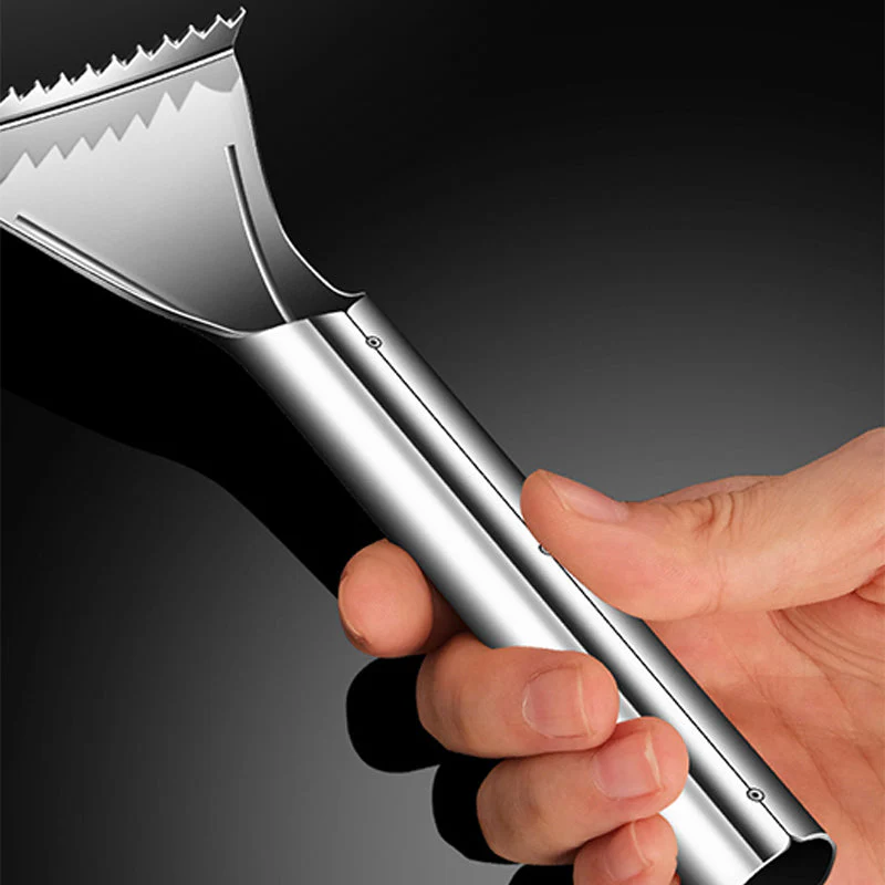 Sharp Stainless Steel Fish Scaler - Image 5