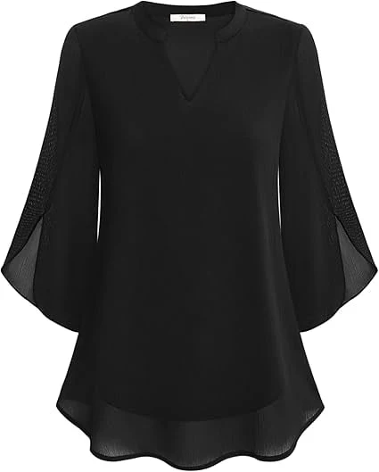 💖Limited Time Sale 49% OFF💖V-neck chiffon shirt - Image 7