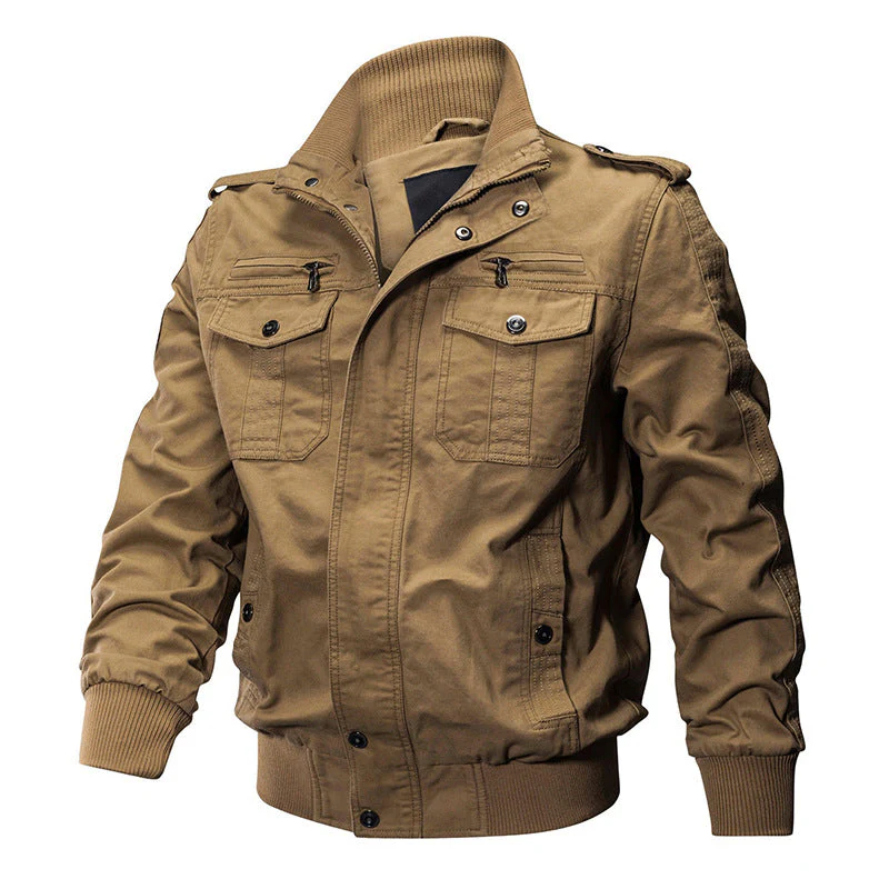 💥Exceptionally high quality-Men's Military Stand Collar Zipper Jacket - Image 12