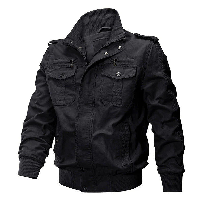 💥Exceptionally high quality-Men's Military Stand Collar Zipper Jacket - Image 13