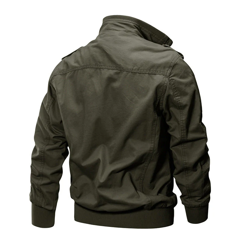 💥Exceptionally high quality-Men's Military Stand Collar Zipper Jacket - Image 2