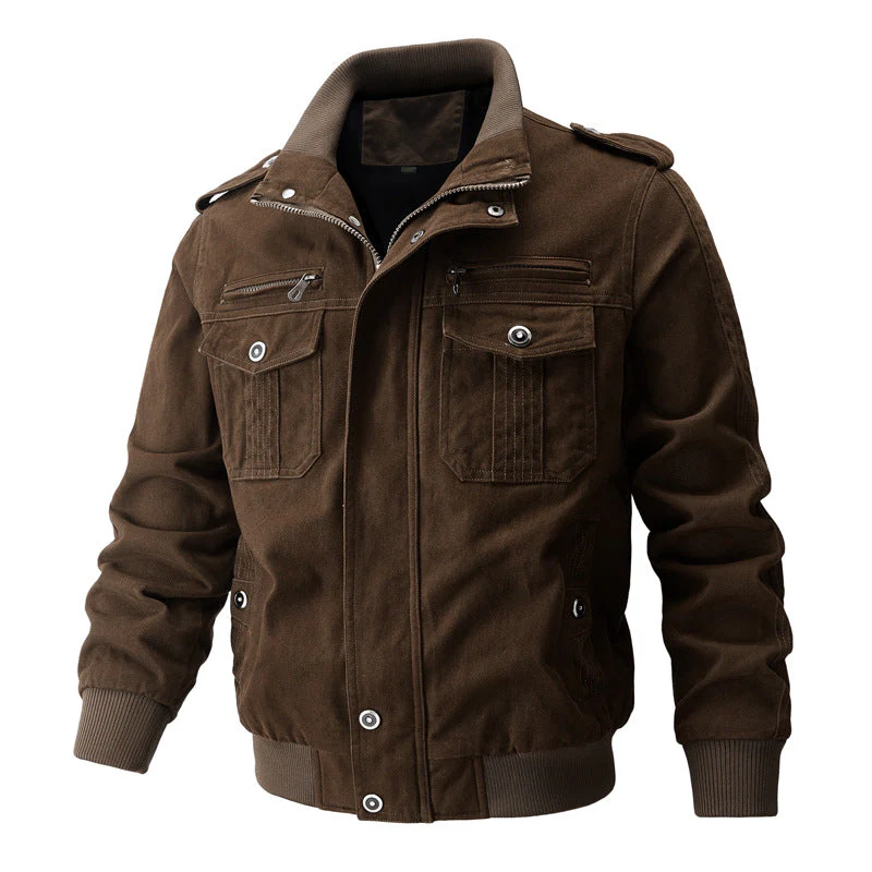💥Exceptionally high quality-Men's Military Stand Collar Zipper Jacket - Image 8